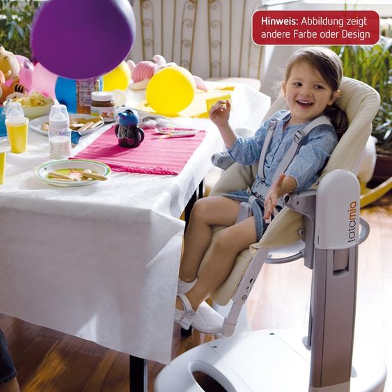 Peg Perego Hochstuhl Tatamia Lederimitat - Stripes Black
