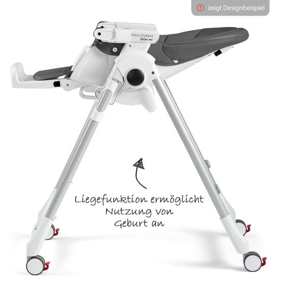 Peg Perego Hochstuhl und Babyliege Prima Pappa Follow Me - Babydot Beige