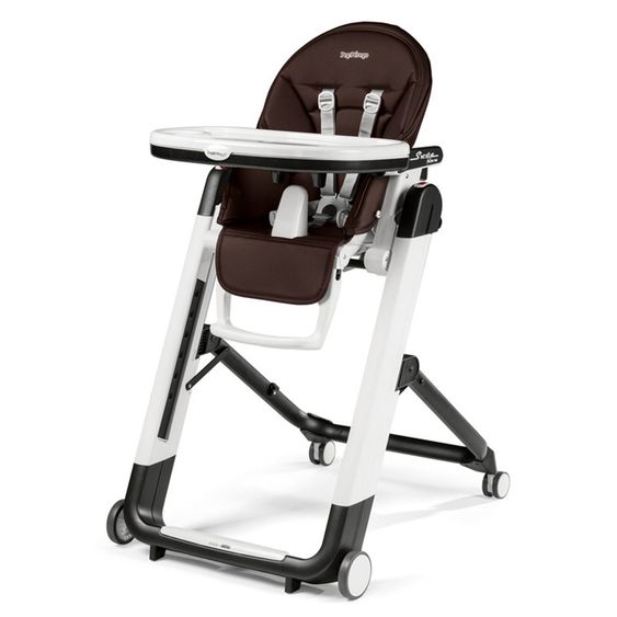 Peg Perego Hochstuhl und Babyliege Siesta Follow Me - Cacao Lederimitat