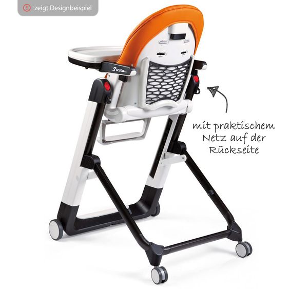 Peg Perego Hochstuhl und Babyliege Siesta Follow Me - Cacao Lederimitat
