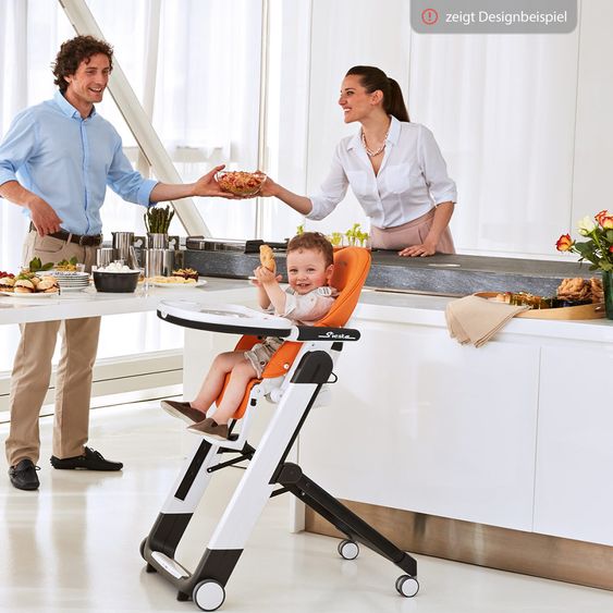 Peg Perego Hochstuhl und Babyliege Siesta Follow Me - Cacao Lederimitat