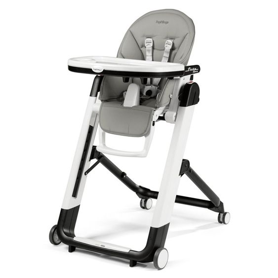 Peg Perego Hochstuhl und Babyliege Siesta Follow Me - Ice Lederimitat