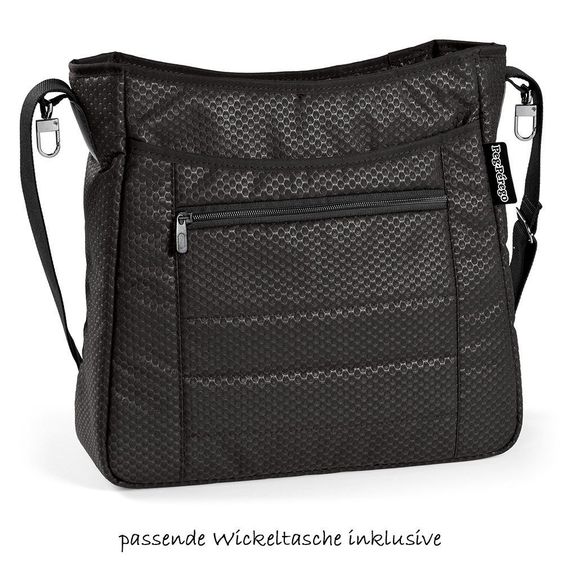 Peg Perego Kinderwagen-Set Book 51 XL Sportivo Modular Gestell Jet Anthrazit - Bloom Black