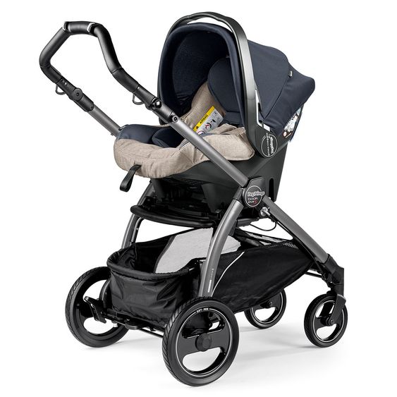 Peg Perego Kinderwagen-Set Book S Pop-Up Modular Gestell Jet - Luxe Beige