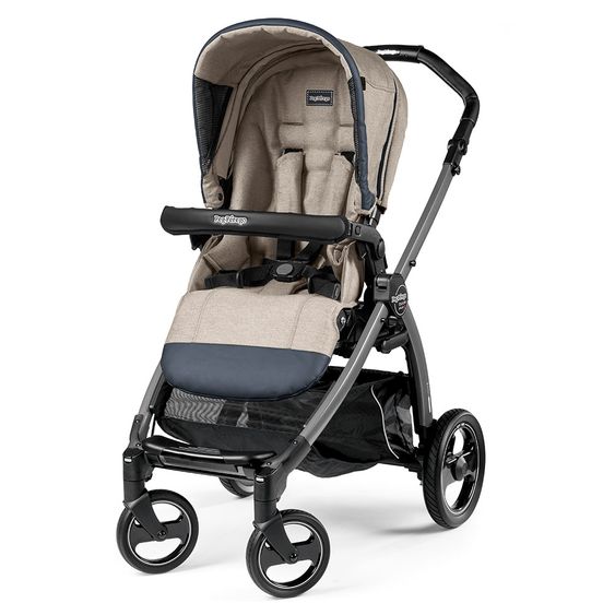 Peg Perego Kinderwagen-Set Book S Pop-Up Modular Gestell Jet - Luxe Beige