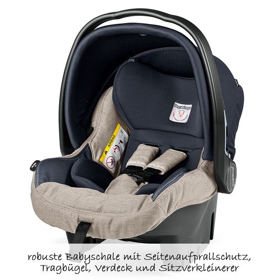 Peg Perego Kinderwagen-Set Book S Pop-Up Modular Gestell Jet - Luxe Beige