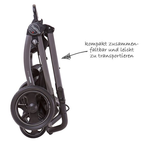 Peg Perego Kinderwagen-Set Book S Pop-Up Modular Gestell Jet - Luxe Bluenight