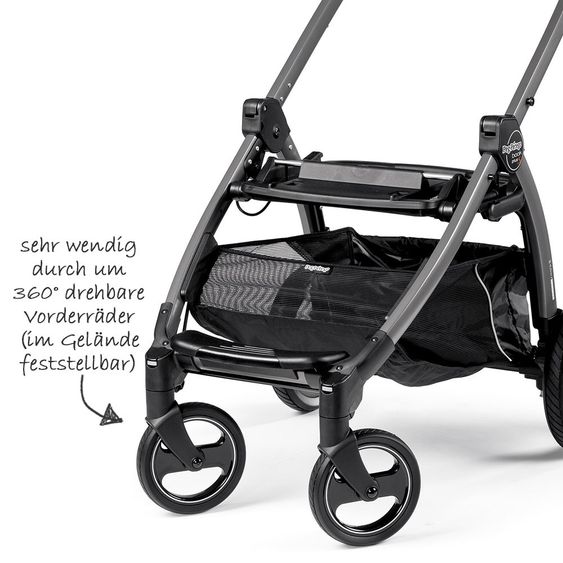 Peg Perego Kinderwagen-Set Book S Pop-Up Modular Gestell Jet - Luxe Bluenight