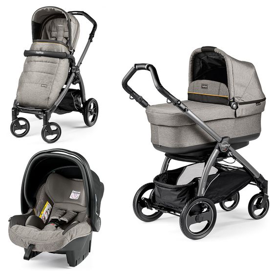 Peg Perego Set passeggino Book S Pop-Up Modular Frame Jet - Grigio Luxe