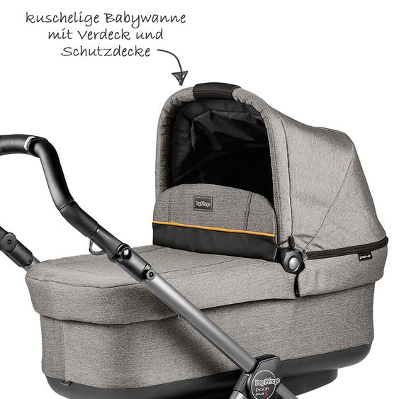 Peg Perego Set passeggino Book S Pop-Up Modular Frame Jet - Grigio Luxe