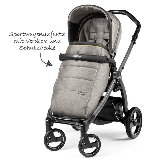 Peg Perego Set passeggino Book S Pop-Up Modular Frame Jet - Grigio Luxe