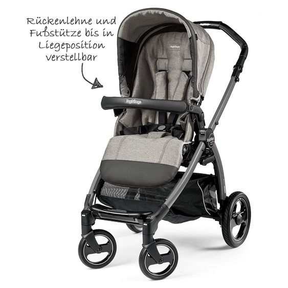Peg Perego Set passeggino Book S Pop-Up Modular Frame Jet - Grigio Luxe