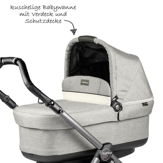 Peg Perego Set passeggino Book S Pop-Up Modular Frame Jet - Luxe Opal