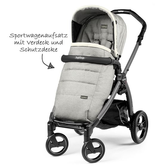Peg Perego Set passeggino Book S Pop-Up Modular Frame Jet - Luxe Opal