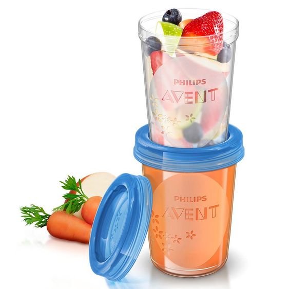 Philips Avent 10-tlg. Nahrungs-Mehrwegbecher-Set Standard SCF639/05