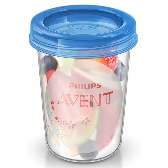 Philips Avent Set di tazze riutilizzabili per alimenti da 10 pezzi Standard SCF639/05