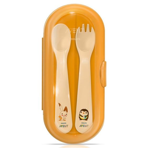 Philips Avent 3-piece cutlery set with storage box - SCF718/00