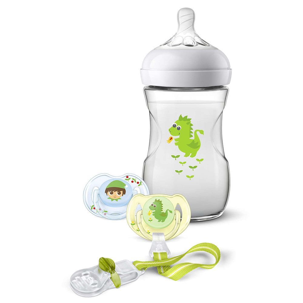 Philips Avent 4-tlg. Geschenk-Set Naturnah Drache - SCD287/24