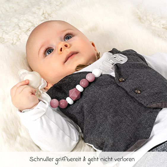 Philips Avent 6-tlg. Neugeborenen-Starter-Set Natural Response AirFree + GRATIS 2x Schnullerkette / 4 PP-Flaschen + Schnuller + Flaschenbürste - Beere