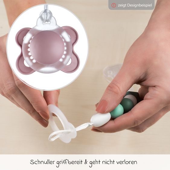 Philips Avent 6-tlg. Neugeborenen-Starter-Set Natural Response AirFree + GRATIS 2x Schnullerkette / 4 PP-Flaschen + Schnuller + Flaschenbürste - Beere