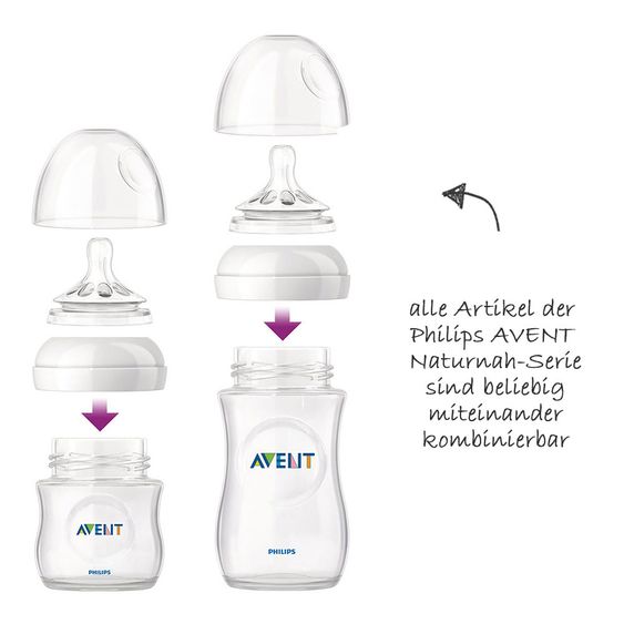 Philips Avent 6-tlg. PP-Flaschen-Set Naturnah SCD290/01