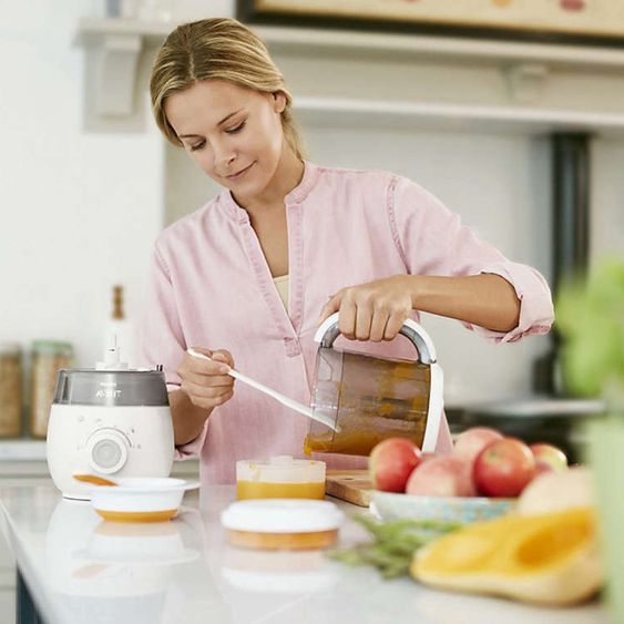 Philips Avent Babynahrungszubereiter 4 in 1 SCF875/02 + Gratis Mehrwegbecher für Babynahrung