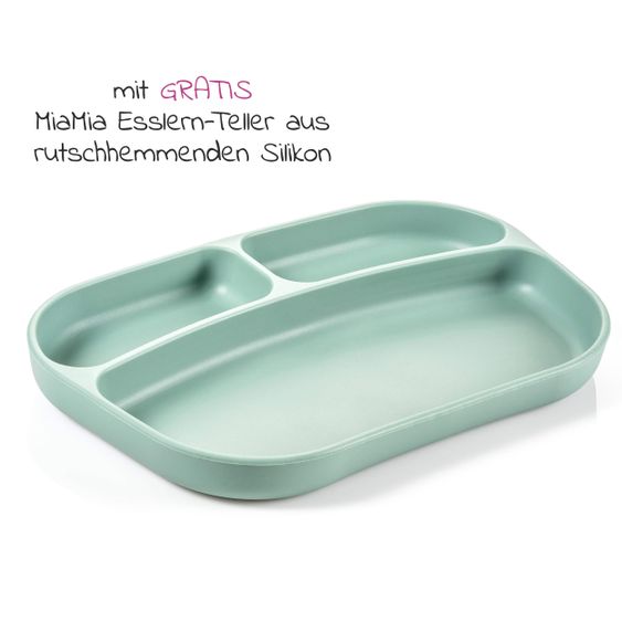 Philips Avent Babynahrungszubereiter 4-in-1 - SCF885/01 + Gratis Silikon-Teller - Salbeigrün