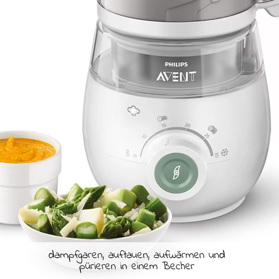 Philips Avent Babynahrungszubereiter 4-in-1 - SCF885/01 - Grün