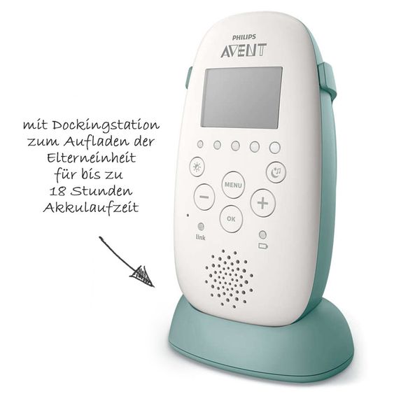 Philips Avent Babyphone DECT mit Smart Eco Mode & Projektor - SCD731/26
