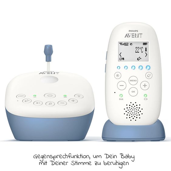 Philips Avent Baby Monitor DECT with Smart Eco Mode & Projector - SCD735/26