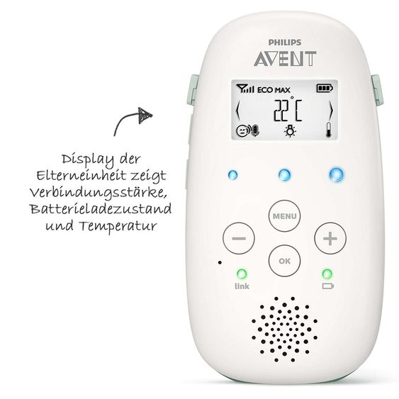 Philips Avent Babyphone DECT mit Smart Eco Mode - SCD711/26