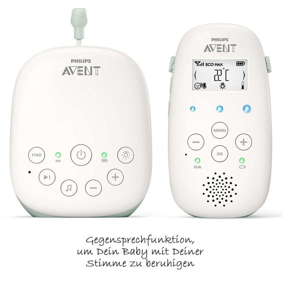 Philips Avent Babyphone DECT mit Smart Eco Mode - SCD711/26