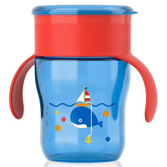 Philips Avent Becher tropffrei 260 ml SCF782/15 - Blau Rot