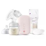 Electric breast pump Natural Motion SCF395/31 + PP bottle + 2 disposable breast pads + 5 breast milk bags