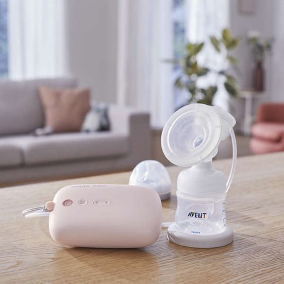 Philips Avent Elektrische Milchpumpe SCF395/11 + Gratis Muttermilchbecher