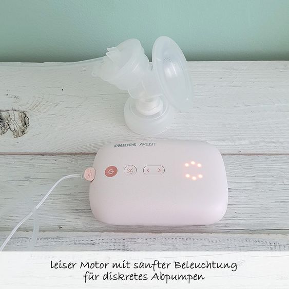 Philips Avent Elektrische Milchpumpe SCF395/11 + Gratis Muttermilchbecher