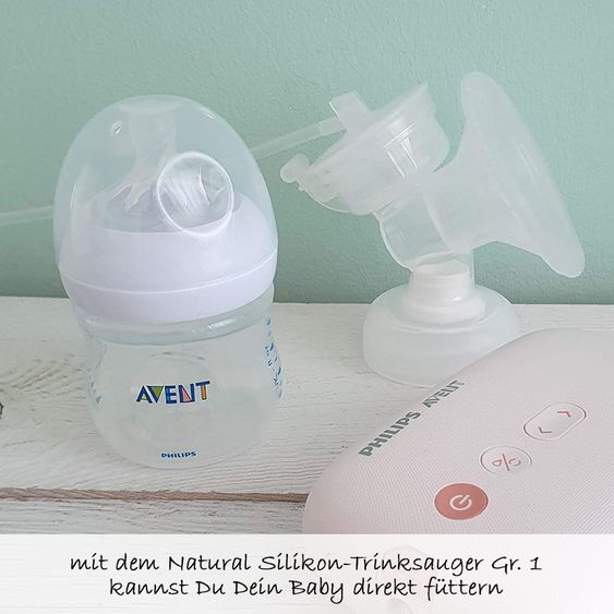 Philips Avent Elektrische Milchpumpe SCF395/11 + Gratis Muttermilchbecher