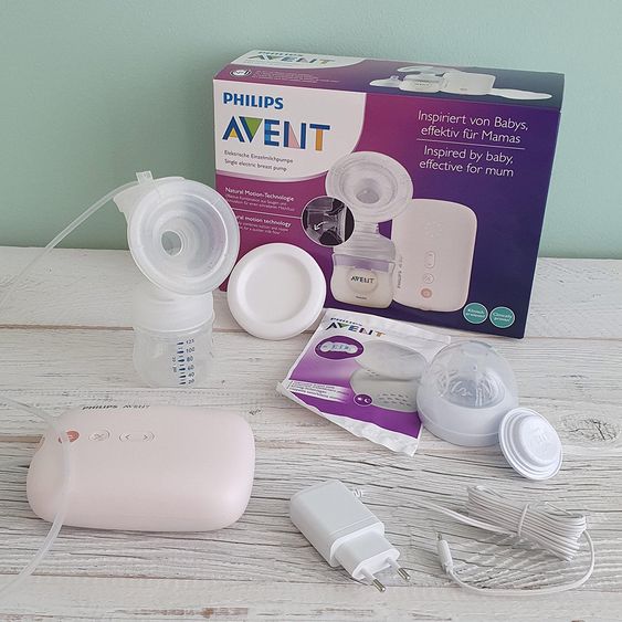 Philips Avent Elektrische Milchpumpe SCF395/11 + Gratis Muttermilchbecher