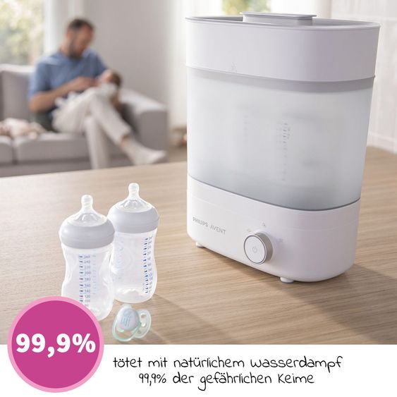 Philips Avent Sterilizzatore elettrico a vapore 3-in-1 - SCF293/00 con funzione di asciugatura