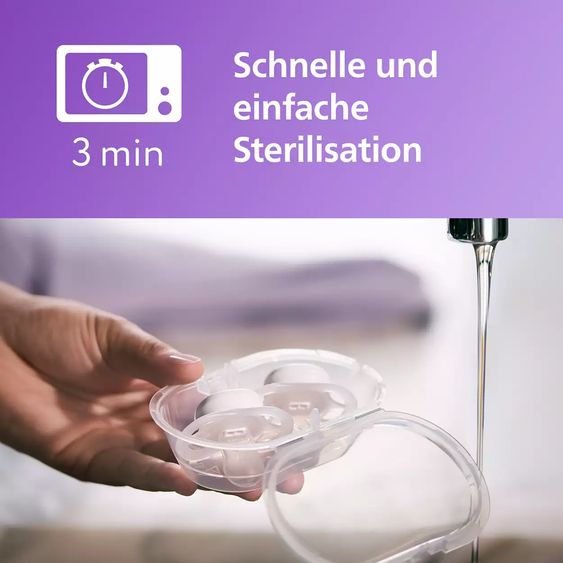 Philips Avent Leucht-Schnuller 2er Pack Ultra Start - Silikon Newborn 0-2 M - Grün & Blau