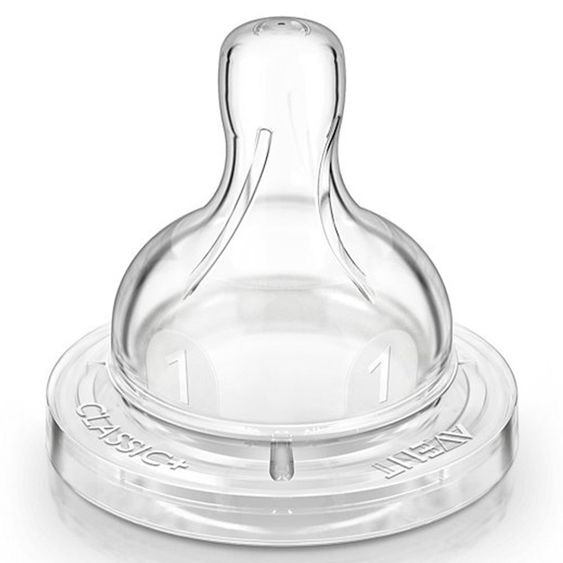 Philips Avent PP-Flasche 2er Pack Klassik+ 125 ml - Silikon 1 Loch - SCF560/27