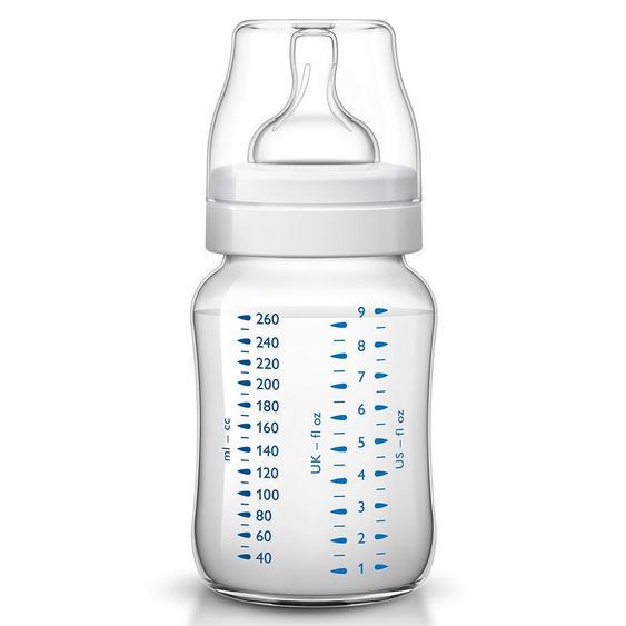 Philips Avent PP-Flasche 2er Pack Klassik+ 260 ml - Silikon 2 Loch - SCF563/27