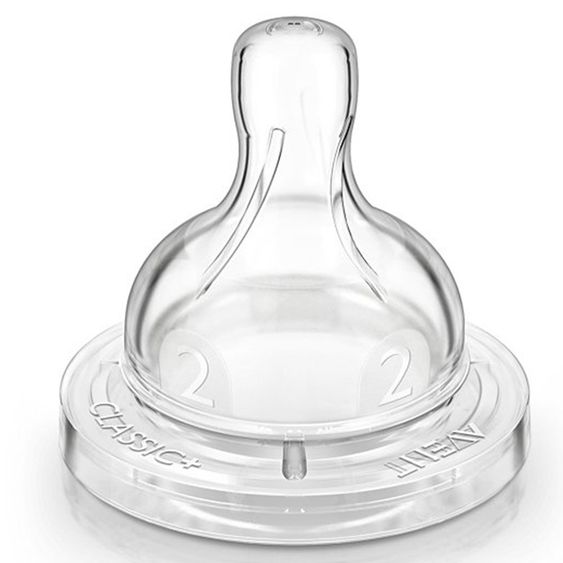 Philips Avent PP-Flasche 2er Pack Klassik+ 260 ml - Silikon 2 Loch - SCF564/27 Pink