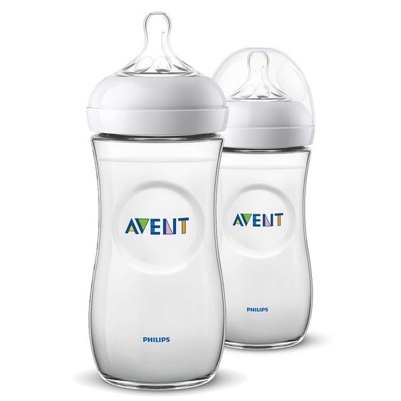 Philips Avent PP Bottle 2 Pack Natural 330 ml - Silicone Size 4 - SCF036/16