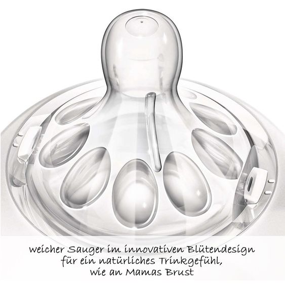 Philips Avent PP-Flasche 2er Pack Naturnah 260 ml - Silikon 2 Loch - SCF693/27