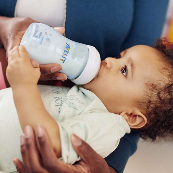 Philips Avent PP bottle 2-pack Naturnah 260 ml - silicone size 2 - SCF035/27 - Blue