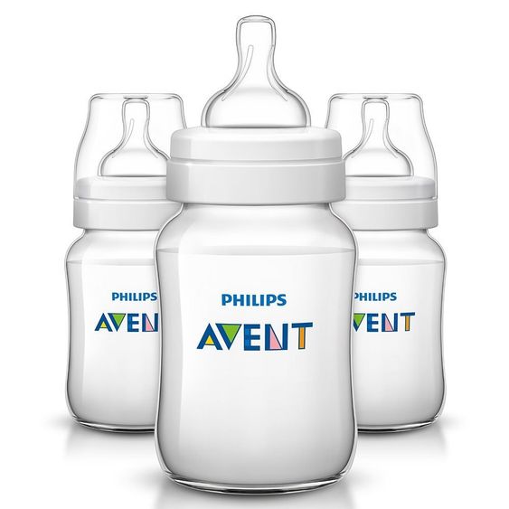 Philips Avent PP-Flasche 3er Pack Klassik+ 260 ml - Silikon 2 Loch - SCF563/37