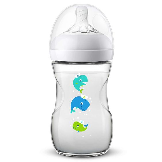 Philips Avent Bottiglia in PP Naturnah 260 ml - silicone misura 2 - SCF070/23 - balena