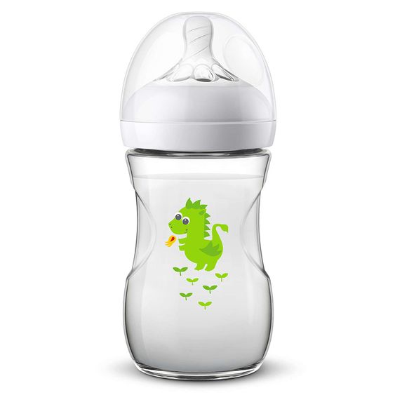 Philips Avent PP-Flasche Naturnah 260 ml - Silikon Gr. 2 - SCF070/24 - Drache