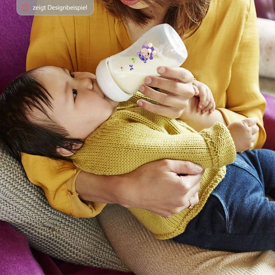 Philips Avent PP-Flasche Naturnah 260 ml - Silikon Gr. 2 - SCF070/25 - Einhorn